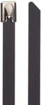 Delock Edelstahlkabelbinder L 200 x B 7,9mm schwarz 10 St&uuml;ck