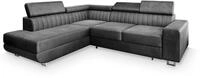 Masseno Ecksofa NOLA L-S mit Schlaffunktion L-Form, Klassisch Sofa mit Bettkasten,