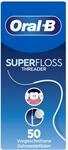 Oral-B Superfloss Zahnseide, 50 F&auml;den | Verst&auml;rktes Ende und flauschige Mitte f&uuml;r