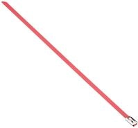 Delock Edelstahlkabelbinder L 200 x B 4,6mm rot 10 St&uuml;ck