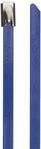 DELOCK Edelstahlkabelbinder L 200 x B 4,6mm blau 10 St&uuml;ck