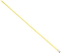DELOCK Edelstahlkabelbinder L 300 x B 4,6mm gelb 10 St&uuml;ck