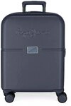 Pepe Jeans Accent Kabinenkoffer Blau 40 x 55 x 20 cm Starres ABS Integrierter