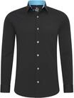 Rusty Neal Herren-Hemd Premium Slim Fit Langarm Stretch Grau Kentkragen...