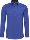 Rusty Neal Herren-Hemd Premium Slim Fit Langarm Stretch Grau Kentkragen...