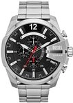 Diesel Mega Chief Uhr f&uuml;r Herren, Chronographenwerk mit Edelstahlarmband