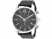 Calvin Klein Herren-Armbanduhr Chronograph Quarz Leder K2G271C3