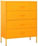 vidaXL Kommode 4 Schubladen Anrichte Schrank Beistellschrank Mehrzweckschrank