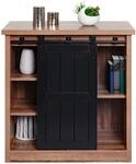 Mendler Kommode HWC-K75 Industrial, 84x80x40cm - braun | Schrank, Regal,