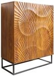Highboard SCORPION - 120cm - braun - Mangoholz mit Stauraum | Soft Close,