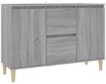 vidaXL Sideboard Grau Sonoma-Eiche 103,5x35x70 cm Holzwerkstoff