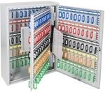 HMF Schl&uuml;sselschrank gro&szlig; aus Stahl, abschlie&szlig;barer Schl&uuml;sselkasten f&uuml;r...