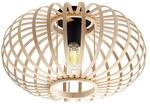 Lindby Deckenlampe Lielle (Landhaus, Vintage Rustikal) (1 flammig E27) - Holz
