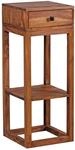 FineBuy Beistelltisch PATAN 35x35x90 cm Sheesham Massivholz Braun |...