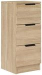 vidaXL Sideboard 3 Schubladen Schubladenschrank Kommode Anrichte Schrank