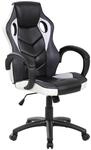 Dmora - Gaming-St&uuml;hl Caloundra, Gaming-Sessel f&uuml;r Erwachsene, Schreibtischstuhl, cm