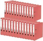 FALKEN 25x Recycolor Umwelt-Ordner &Ouml;ko 5 cm schmal DIN A4 rot | Made in Germany