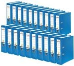 FALKEN 20x PP-Color Kunststoff-Ordner 8 cm breit DIN A4 aqua