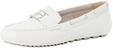 Tamaris Damen Moccassin flach Leder, wei&szlig;, 40 EU
