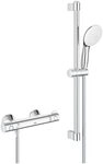 Grohe Thermostat-Brausebatterie Grohtherm 800 345652 mit Brausegarnitur 600mm...