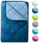 wometo Microfaser Sommer Steppbett 155x220 Oeko-TEX blau Kochfest 95&deg;