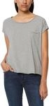 Marc O'Polo Denim Damen T-Shirt aus Bio-Baumwolle Relaxed Fit, Grau (Grau), XXS