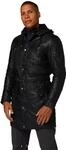RICANO Arno, Herren Lederjacke (Slim Fit) / Lederparka aus Lamm Nappa echt Leder in