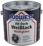 S&uuml;dwest All-Deck Wei&szlig;lack 2,5 Liter Hochglanz