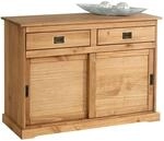IDIMEX Kommode Savona, Sideboard mit 2 T&uuml;ren 2 Schubladen, Kiefer massiv,