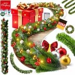 KESSER&reg; Weihnachtsgirlande 10m mit Beleuchtung 200 LEDs - Timer - LED Kette 8