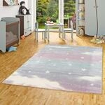 Kinderzimmer Teppich Maui Kids in Pastell Farben Wolkenhimmel in 5 Gr&ouml;&szlig;en
