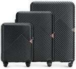 WITTCHEN GL Style Line | Reisekoffer Set 3er Koffer-Set Rollkoffer Trolley