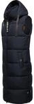 Navahoo Damen &auml;rmellose lange Outdoorweste warme Winterjacke Schnuffelchen Navy Gr.