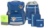 L&Auml;SSIG 7-teiliges Schulranzen Set Kinder/School Set Slim Unique Dark Blue