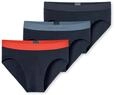 Schiesser Herren 3 Pack Slips Bio Baumwolle Multipack - 95/5 Organic, Sortiert