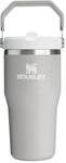 Stanley IceFlow Flip Straw Thermobecher mit Strohhalm, 0.6 Liter, Aschgrau