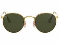 Ray-Ban Unisex Rb 3447 Sonnenbrille, Gold (Gestell: Gold Glas: Grün 001), Small