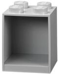 Room Copenhagen LEGO-Bausteinregal mit 4 Kn&ouml;pfen, Grau, one size