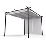 Blumfeldt Pavillon 3x4m, Wetterfestes Polyesterdach & Seitliche Jalousien,