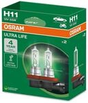 Osram ULTRA LIFE, H11, halogen headlight lamps, Hanging folding box (2 lamps)