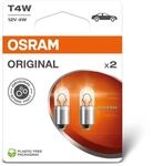 Osram ORIGINAL LINE 12V, T4W, Signal lamp, Metal Base, Double Blister (2 lamps)
