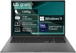 LG gram 17 Zoll Laptop mit Windows 11 Home Intel Core Ultra 7, 32GB RAM, 2TB...