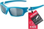 ALPINA FLEXXY TEEN Kindersonnenbrille, cyan-white matt, One Size