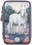 Depesche 12947 Miss Melody - Gef&uuml;llte 3-Fach Federtasche in Lila, mit LED,...