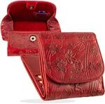 MATADOR Portemonnaie Damen Klein Leder Wien Mini Geldb&ouml;rse mit edler Geschenk Box,