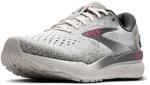 Brooks Ghost 16 Neutral Damen-Laufschuh, Grau/Wasserspeier/Rosa, 41 EU