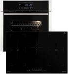 Autarkes Herdset: 60cm Einbaubackofen EB8016ED + 77cm Induktionskochfeld...
