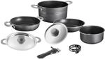 BRUNNER Camping Koch Geschirr Set Flavor 7+1 22 cm Outdoor K&uuml;che Topf Pfanne Alu