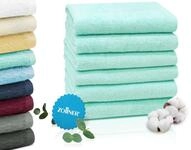 ZOLLNER 6er Set Handt&uuml;cher in 50x100 cm - saugstarke und weiche Badet&uuml;cher in Mint