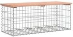 vidaXL Gartenbank aus Gabionen 103x44x42 cm Massivholz Douglasie